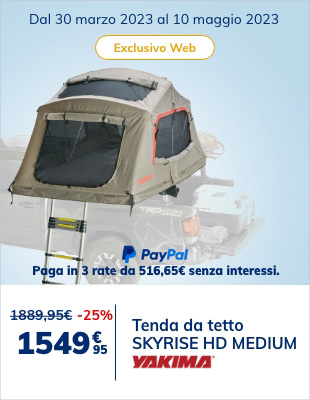 Tenda Da Tetto Per Auto Skyrise Hd Medium Y8007437 Per Tre Persone - Yakima  in vendita online