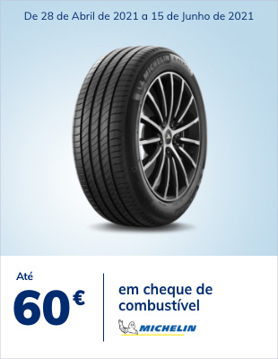 Até 60€ em cheque de combustível na compra e montagem de pneus Michelin