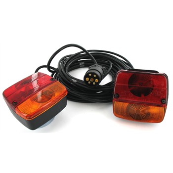 Kit D'éclairage Magnétique Avec Câble Entre Feux De 2,5 M Et Câble D'alimentation De 7,5 M Norauto