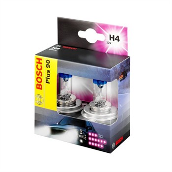 2 Ampoules Bosch H4 Plus 90 12 V