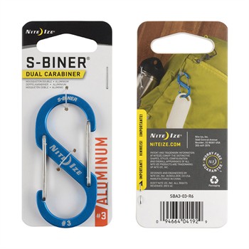 Porte-clés Mousqueton Nite Ize S-biner Aluminium 7 Cm Bleu