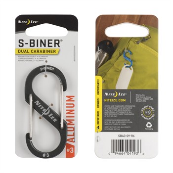 Porte-clés Mousqueton Nite Ize S-biner Aluminium 7 Cm Gris