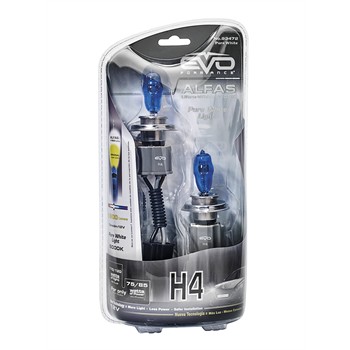 2 Ampoules Evo H4 Alfas Ultrawhite 85 W 12 V