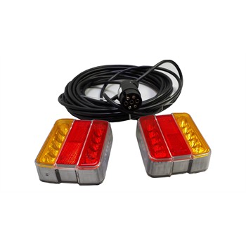 Kit D'éclairage Magnétique Pour Remorque Led Avec Câble Entre Feux De 2,5 M Et Câble D'alimentation De 4,5 M Norep