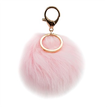 Porte-clés Pompom Rose Norauto