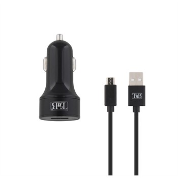 Chargeur Allume-cigare + Câble Micro Usb Noir Tnb