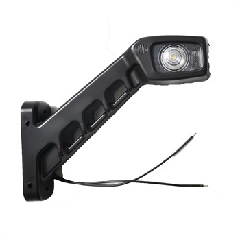 1 Feu De Gabarit Déporté Droit À Led Bicolore Orange Et Blanc 10-30v Norep