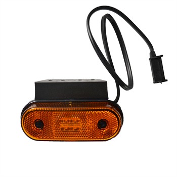 1 Feu De Signalisation Latéral À Led Orange 10-30v Norep