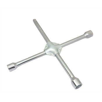 Clé En Croix Renforcée Peinte Carré 1/2 + Extrémités 6 Pans 17, 19 Et 21 Mm 1er Prix Confiance