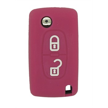 Coque Silicone Clé Voiture Rose