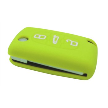 Coque Silicone Clé Voiture Verte