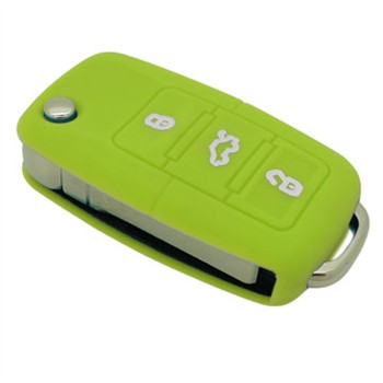 Coque Silicone Clé Voiture Verte