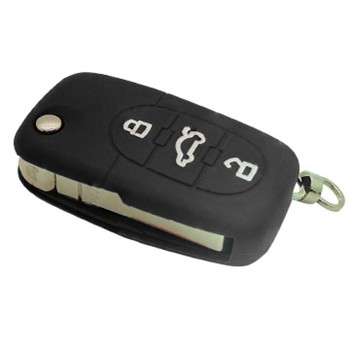 Coque Silicone Clé Voiture Noire