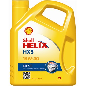 Huile moteur SHELL Helix HX5 15W40 Diesel 2 L