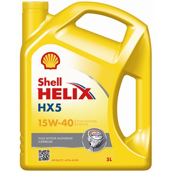 Huile moteur SHELL Helix HX5 15W40 essence et diesel 5 L