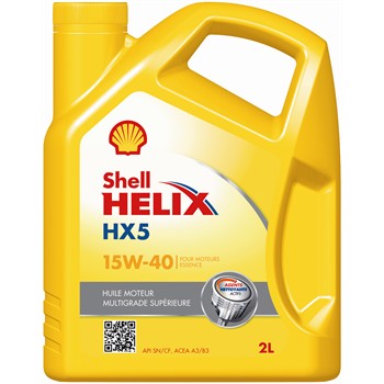 Huile moteur SHELL Helix HX5 15W40 Essence 2 L