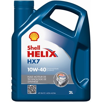 Huile moteur SHELL Helix HX7 Essence 10W40 2 L