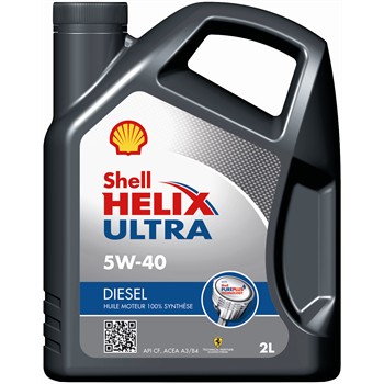 Huile moteur SHELL Helix Ultra 5W40 Diesel 2 L