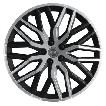 4 Enjoliveurs Argent/noir Gulf Gt40 13 Pouces