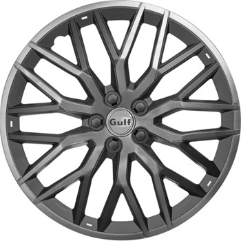 4 Enjoliveurs Gris/noir Gulf Gt40 13 Pouces