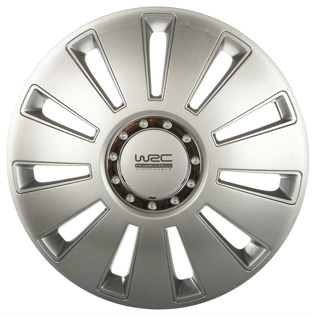 4 Enjoliveurs Gris Wrc N°2 16 Pouces
