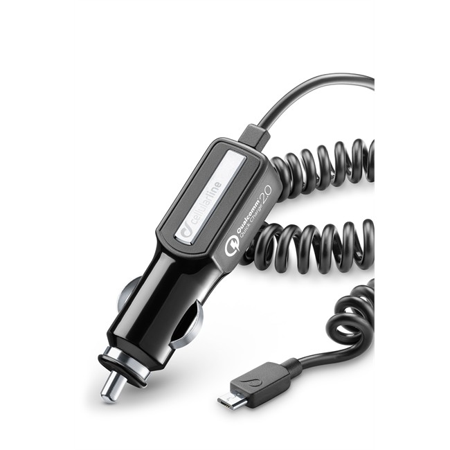 Chargeur allume-cigare micro USB CELLULAR LINE pour smartphones et tablettes