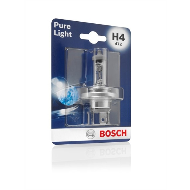 1 Ampoule Bosch H4 Pure Light 12 V