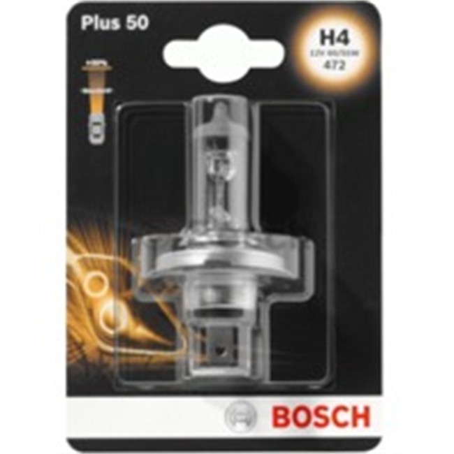1 Ampoule Bosch H4 Plus 50/60 12 V