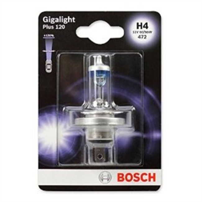 1 Ampoule Bosch H4 Giga Light 12 V