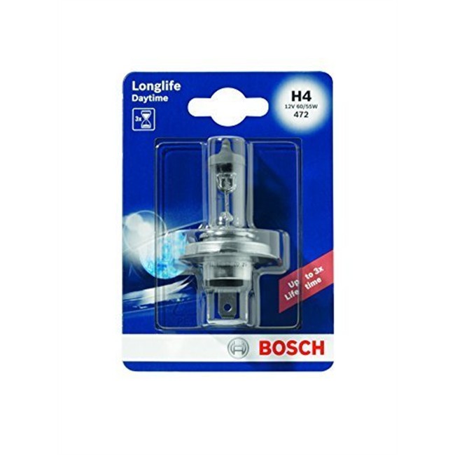 1 Ampoule Bosch H4 Longlife Daytime 12 V