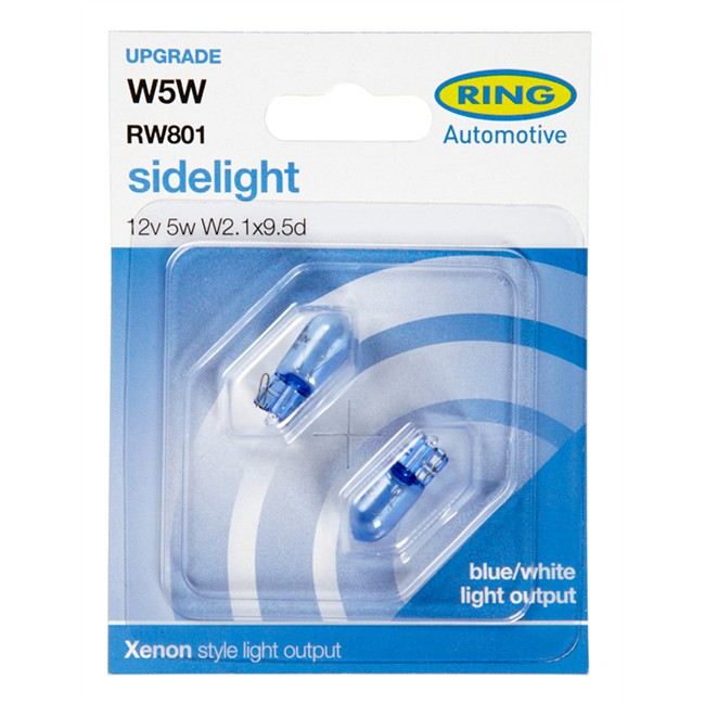 2 Ampoules RING W5W Ice Blue