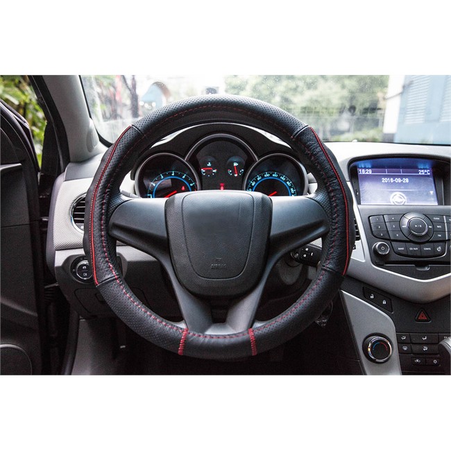 Couvre Volant Norauto Luxury Sport Noir Et Rouge