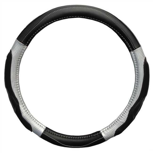 Couvre Volant Norauto Tuning Carbone/ Gris