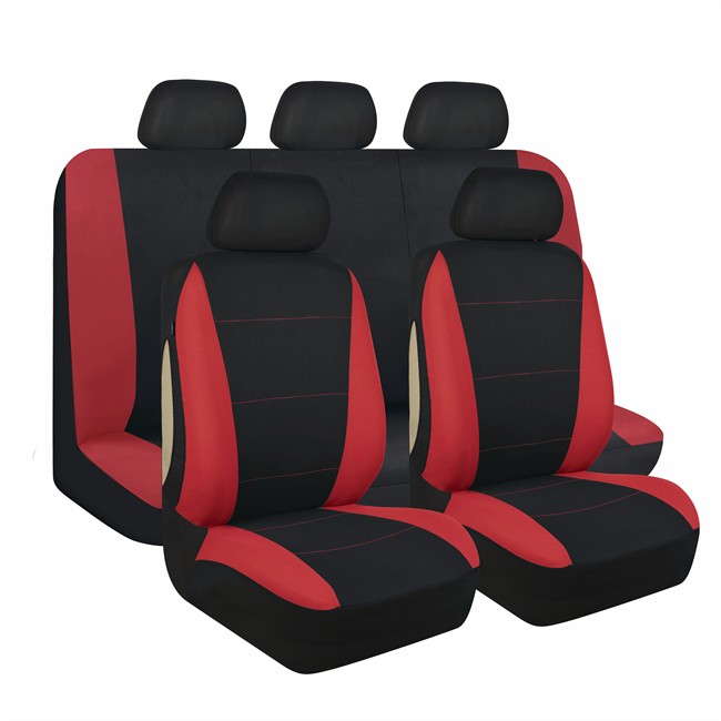 Jeu Complet De Housses Universelles Voiture 1er Prix Primera Noires Et Rouges