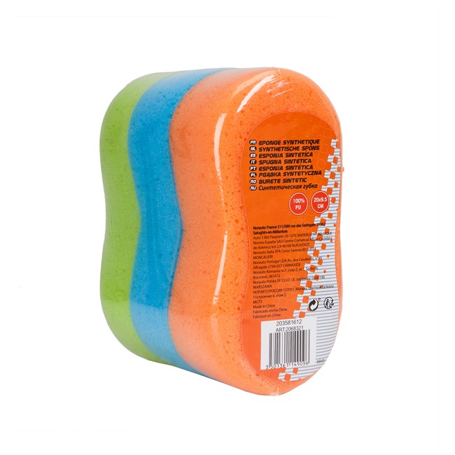 Lot de 3 éponges de lavage NORAUTO