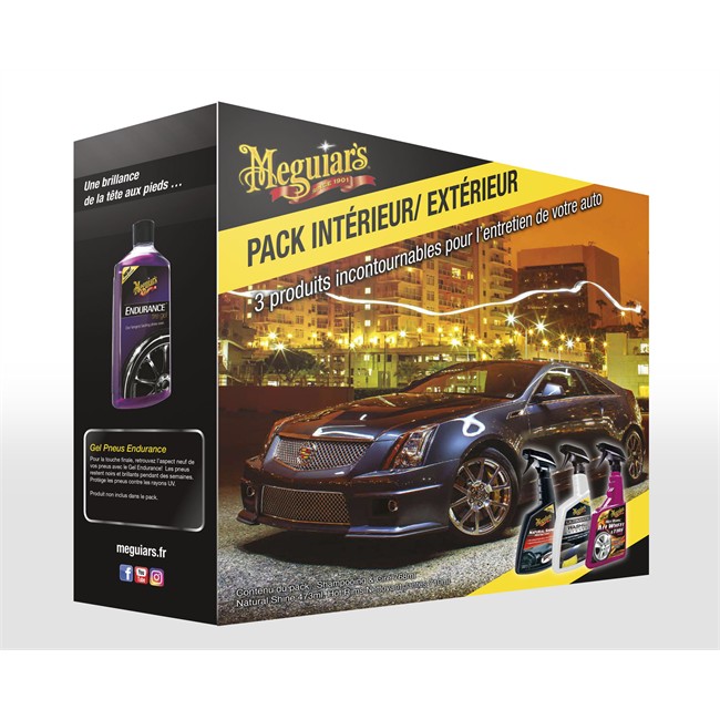 Pack entretien intérieur et extérieur MEGUIAR'S