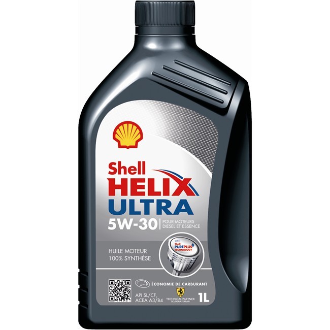 Huile moteur SHELL Helix Ultra 5W30 Essence et Diesel 1 L