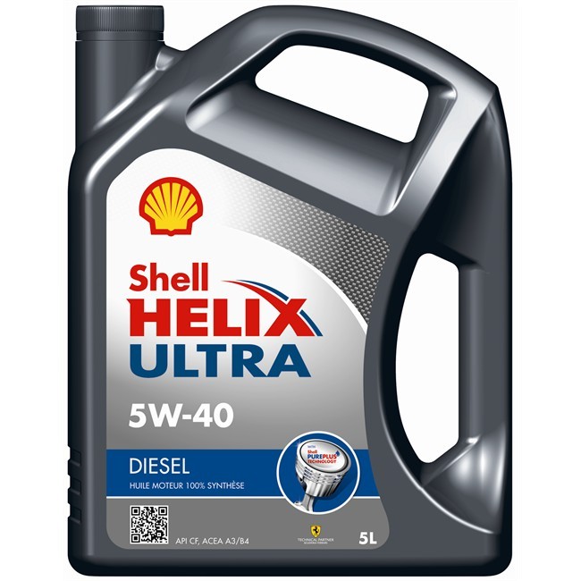 Huile moteur SHELL Helix Ultra 5W40 Diesel 5 L