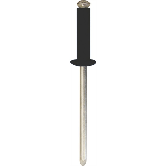 20 Rivets éclatés peints noir 4 x 12 mm RESTAGRAF