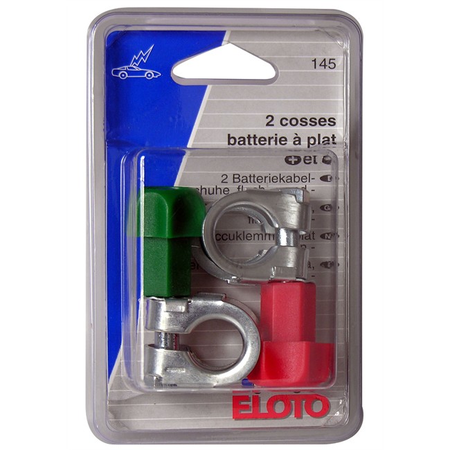Cosses batteries à plat (+) et (-) ELOTO