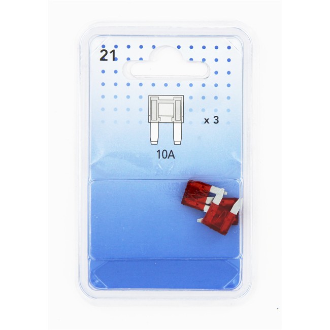 3 Mini-fusibles 10 A