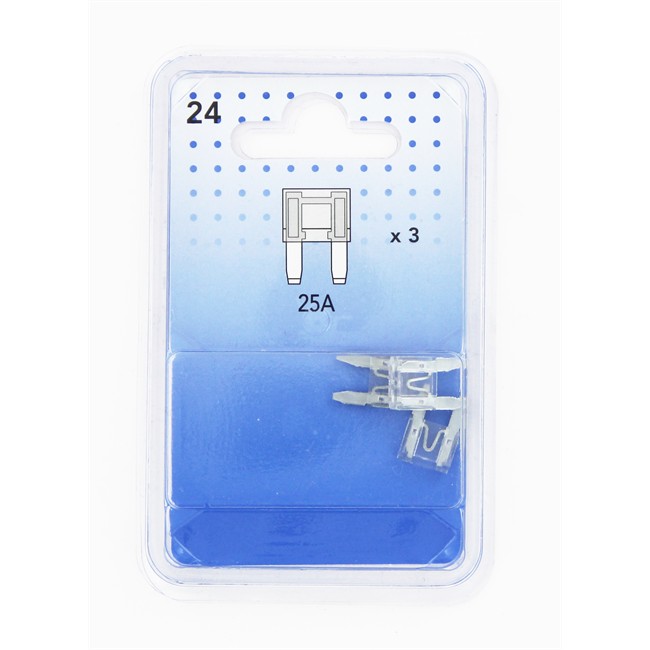 3 Mini-fusibles 25 A