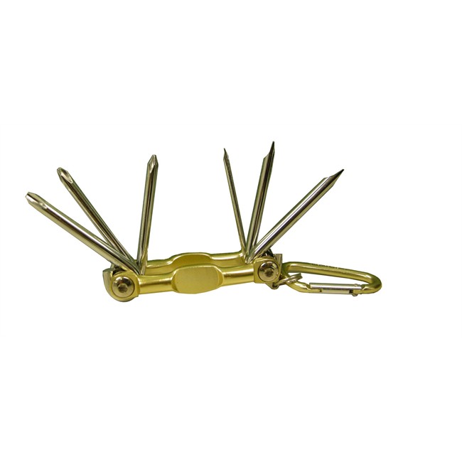 Porte-clés mousqueton 6 tournevis