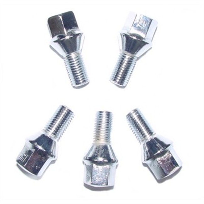 20 Boulons Fixes Coniques 12 X 1,25 X 34 Tête De 17 Mm