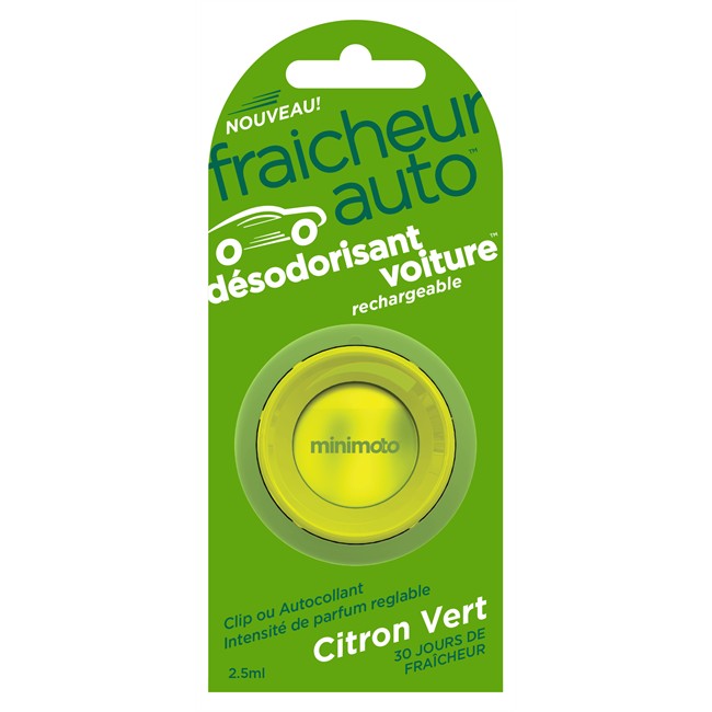 Désodorisant voiture rechargeable THINK Fraîcheur Auto Citron vert
