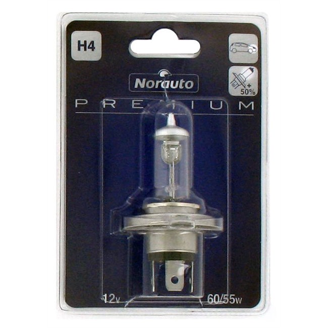 1 Ampoule Norauto Premium H4 60/55 W 12 V