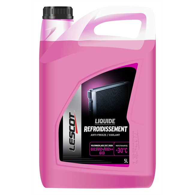 Liquide De Refroidissement Rose -30°c Lescot 5 L