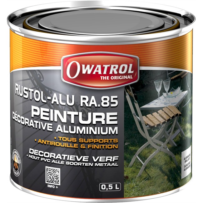 Peinture décorative aluminium OWATROL 0,5 L Norauto.fr