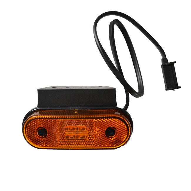 1 Feu De Signalisation Latéral À Led Orange 10-30v Norep