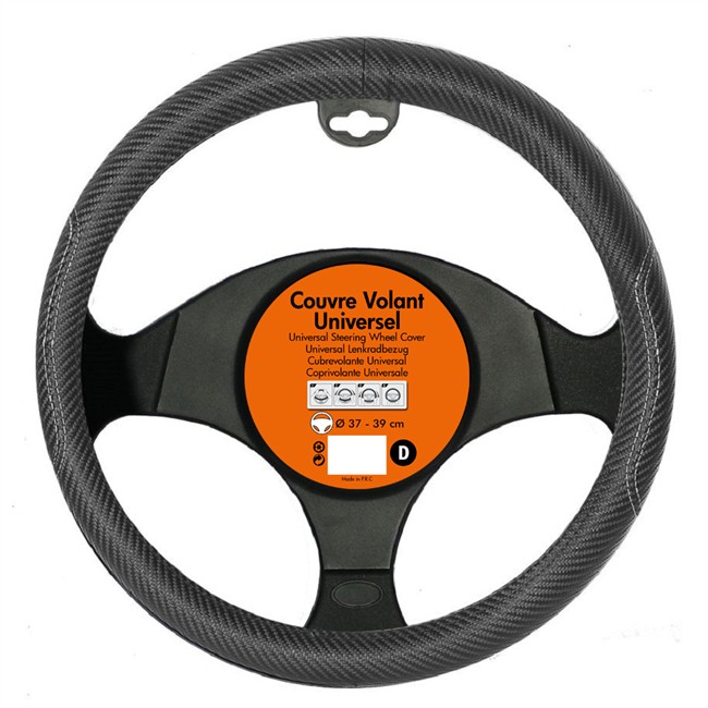 Couvre Volant Turbotech Imitation Carbone Noir